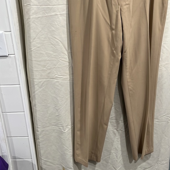 Women Pants by Sandra King size 14 beige zipper front - Picture 2 of 6